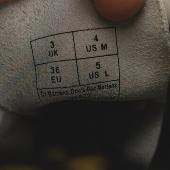 Dr. Martens 1460 Smooth Leather Combat Platform Boots 5 White 90s Grunge Y2k - Picture 8 of 8